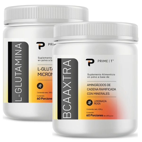 Aminoácidos BCAAXTRA Limonada Rosa y L-Glutamina
