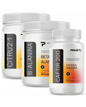 Malato de Citrulina, Beta Alanina y Cafeína Primetech