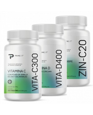 Vitamina C, Vitamina D3 y Zinc