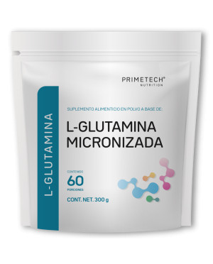 L-Glutamina Primetech Bolsa 500 g frente